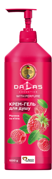 Гель д/душу 1000мл. "DALAS" Далас Малина та Мята 00-00002228 фото