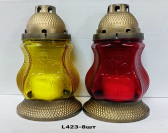 Лампадка (29см) L423  кольорове (8шт/уп) (700) 00-00000574 фото