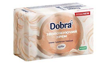 Мило (4*70гр) Добра ТМ Зволожуючий Крем 1/25 00-00002380 фото