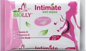 Сер зволожена 20шт BIOLLY Intimate /60 00-00001160 фото