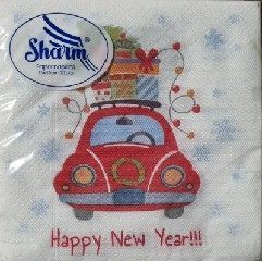 Сер 20 шт Sharm (Шарм) 33*33 НР Новорічна Машина 2ш 00-00003267 фото Сер 20 шт Sharm (Шарм) 33*33 НР Новорічна Машина 2ш 00-00003267 фото