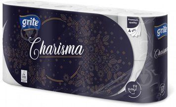 Туал папір 4шар. Grite (Гріт) Charisma 8 рулонів 00-00000443 фото
