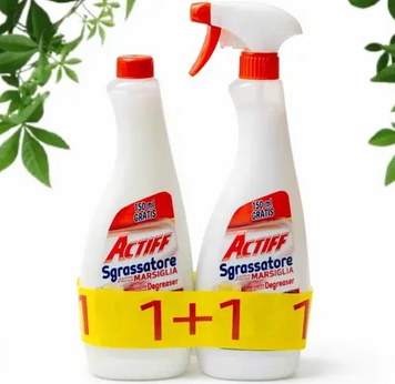 Набір Засіб д/плям 0,75 (Запас)  з ар. марсельського мила (Актіф) ACTIFF SGRASSATORE 750 мл + Засіб д/плям 0,75 (Розпил) 00-00002435 фото