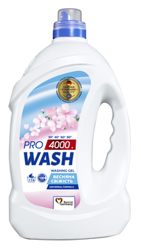 Рідина д/прання 4л ПроВаш Pro Wash Весняна Свіжість 00-00000321 фото