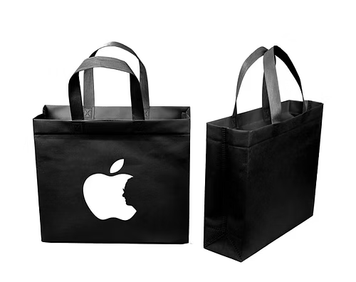 Еко-Сумка Міні Чорн."Apple" з Замком 320*270*100     1шт. 00-00001557 фото