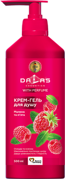 Гель д/душу 500мл. "DALAS" Далас Малина та Мята 00-00000963 фото