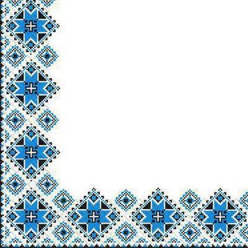 Сер 20 шт Sharm (Шарм) 33*33 Вишиванка Синьо-Сіра 2ш 00-00002806 фото